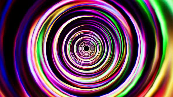 Abstract Rainbow Twirl Background Loop 4K