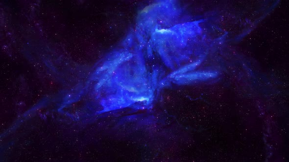 Blue Galaxy Space Background