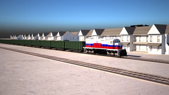 Train animation, Logistics.