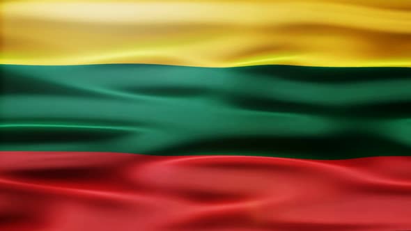 Lithuania Flag Waving