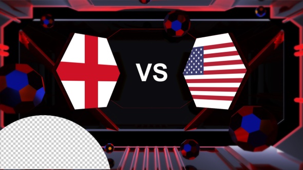 England Vs Usa Football World Cup Qatar 2022 Vs Card Transition