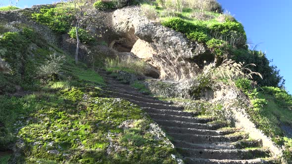 Historic Stone Rock Staircase