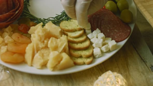 I Add Different Tropic Dried Fruits to Charcuterie Plate