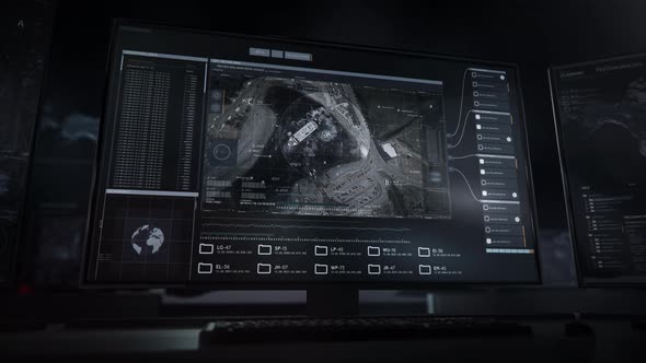 Location tracking software scanning data from a sea port with radar technology alt