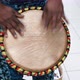 African American Man Plays the Hand Drum - VideoHive Item for Sale