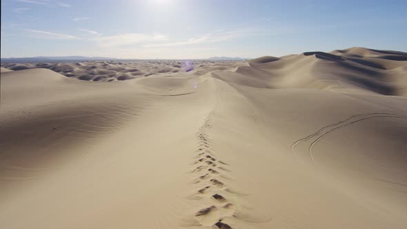 Footprints in the sand