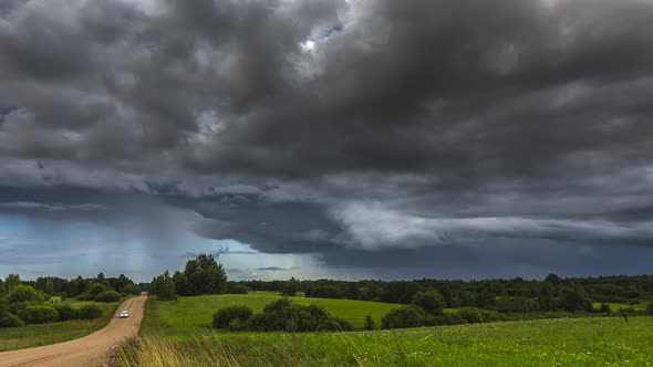 Storm Clouds Moving Across the Sky