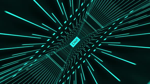 Tunnel Background 4K - Space