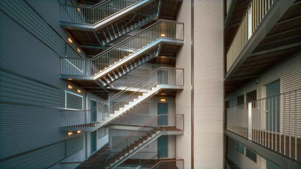 Emergency Stairs In the Building alt