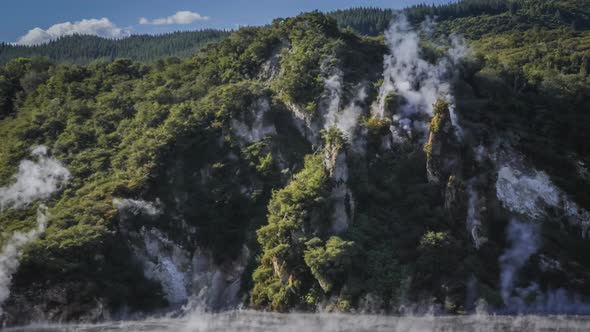 Smoking hill in New Zealand