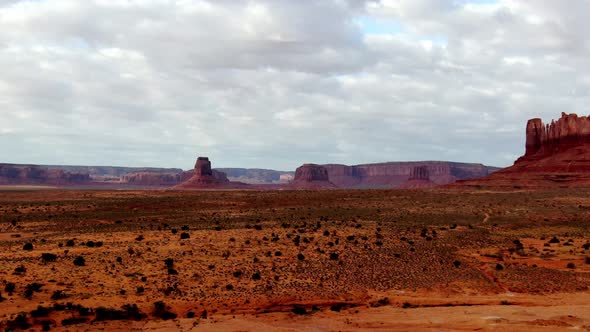 Monument Valley, Drone shot on Navajo Nation Reservation