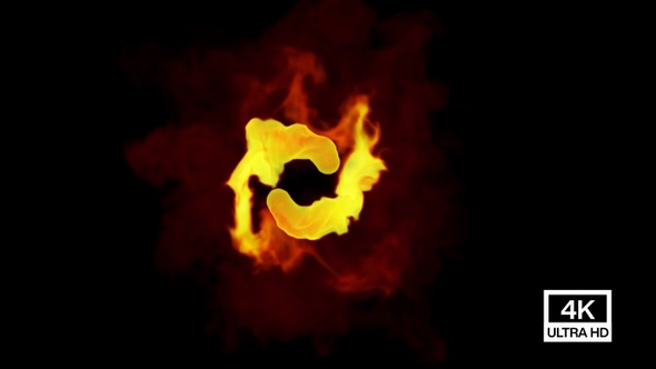 Circled Swirls Fire Flame