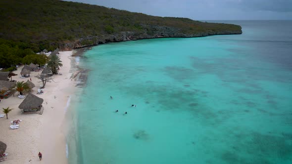 Cas Abou Beach on the Caribbean Island of Curacao Playa Cas Abou in Curacao Caribbean Tropical White