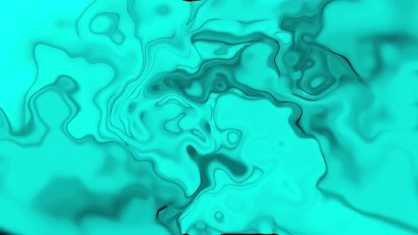 Animated cyan color smoky liquid abstraction. liquid animation. Vd 559