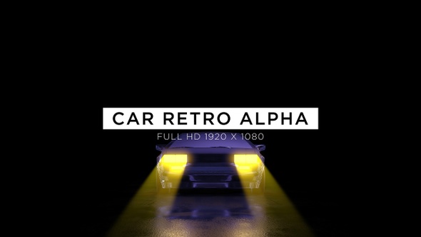 Car Alpha Retro Trip Vj Loops Background alt