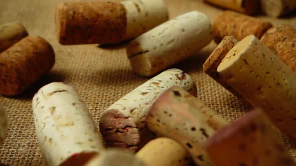 Falling Wine Corks