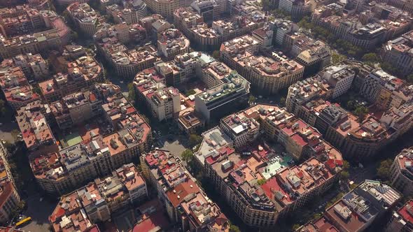 Typical Square Quarters of Barcelona