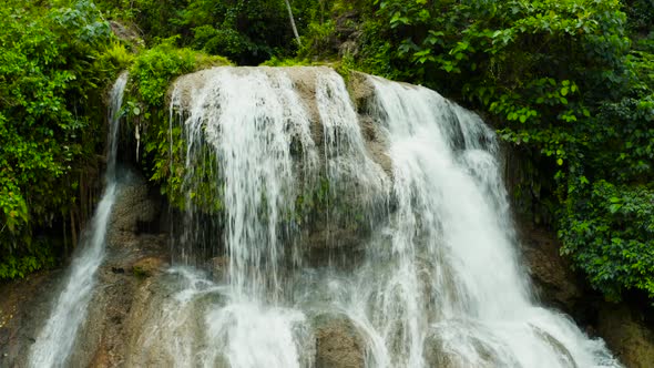 Beautiful Tropical Waterfall Philippines Cebu