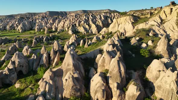 The best landscapes of Cappadocia aerial view 4 K