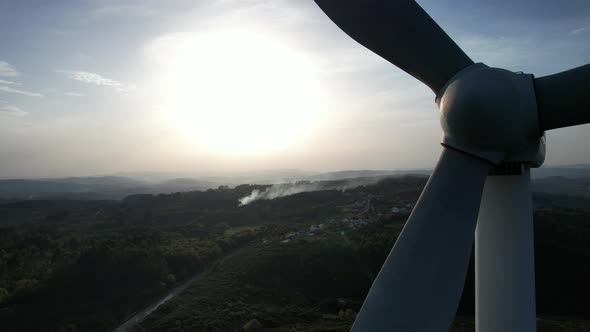 Technology for Environment Cinematic Windmill Turbine Generating Electric Power