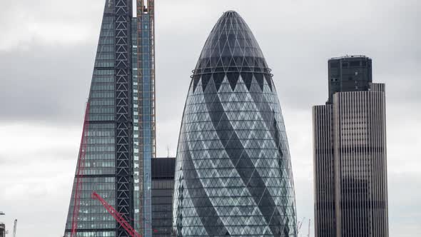 timelapse london city skyline skyscrapers architecture england urban