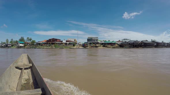 Boat ride on the Mekong River in the 4,000 islands near Don Det in Laos