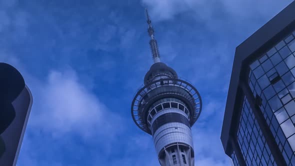 Auckland Sky Tower timelapse