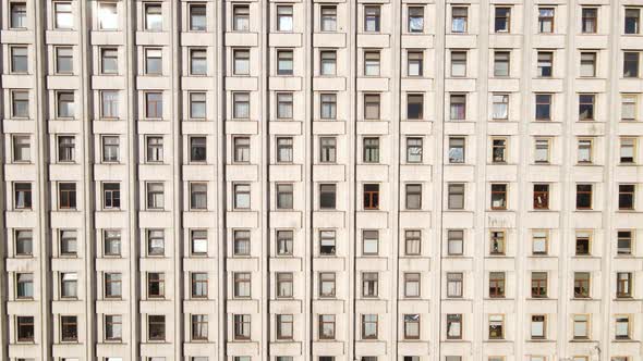 Urban Architecture Many Windows of a Building