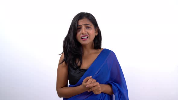 Confused Indian woman