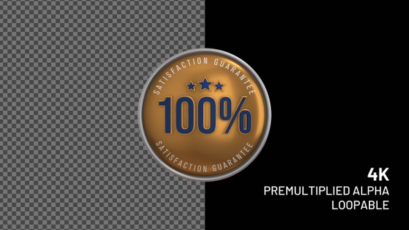 100% Satisfaction Badge