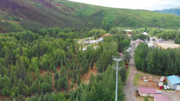 4K Drone Video of Property at Chena Hot Springs Resort near Fairbanks, Alaska