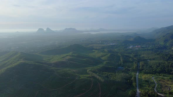 4K Aerial Shot Wang Kelian, Perlis, Malaysia