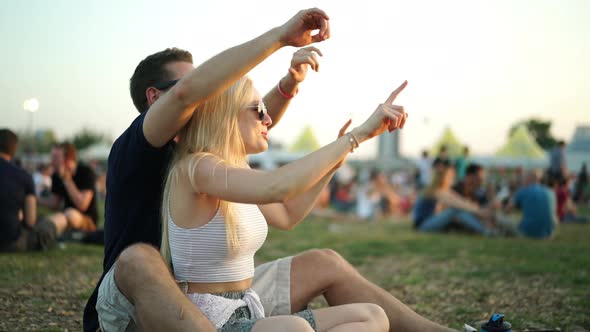 Couple Enjoying Summer Festival