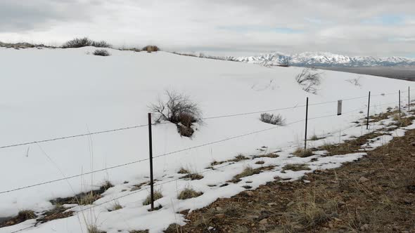 Snow covered valley