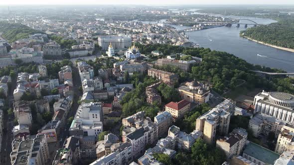 View of Kyiv From Above. Ukraine. Aerial View