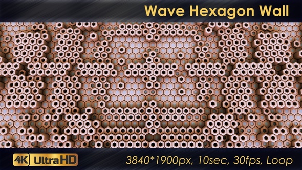 Wave Hexagon Wall