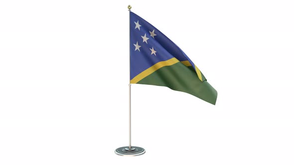 Solomon Islands Small Flag Pole Loops With Alpha alt