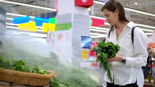 Buying Fresh Greens in the Supermarket