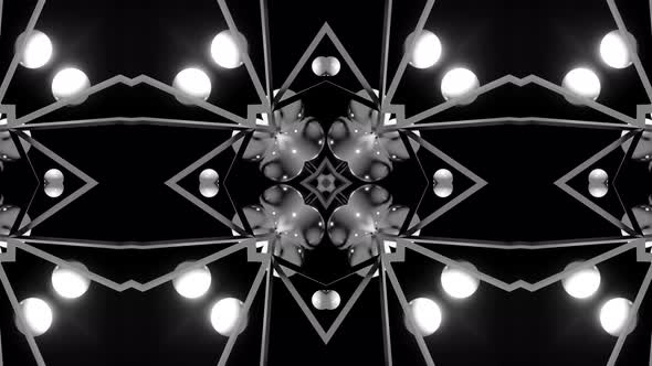 Futuristic kaleidoscope patterns VJ Loop Psychedelic motion Abstract Background