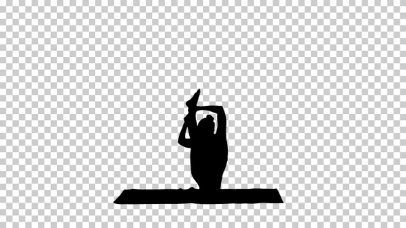 Silhouette  Yogi , Alpha Channel