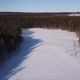 Aerial Flight Over the Winter Forest - VideoHive Item for Sale