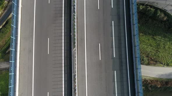 Highway Bridge Aerial View