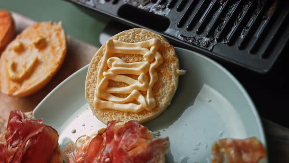 Process of Preparing Classic American Burger  Recipe Taste American Cuisine