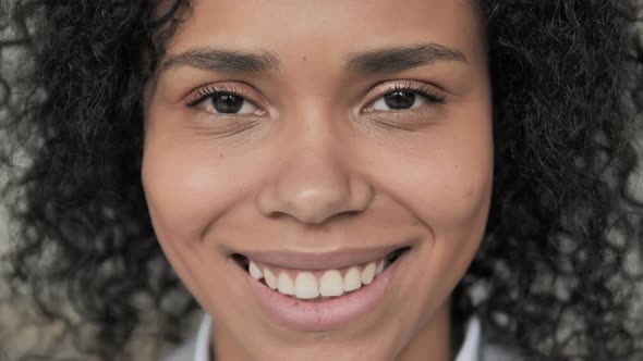 Face of Smiling African Woman