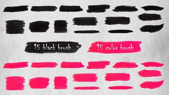 Brush Strokes Elements