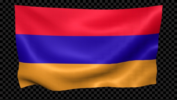 Armenia Flag Waving Looped