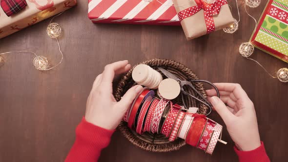 Packaging traditional home made gingerbread cookies as food gifts.