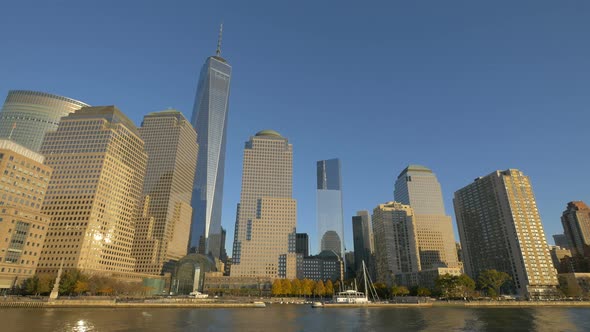 Buildings by the Hudson River, New York City