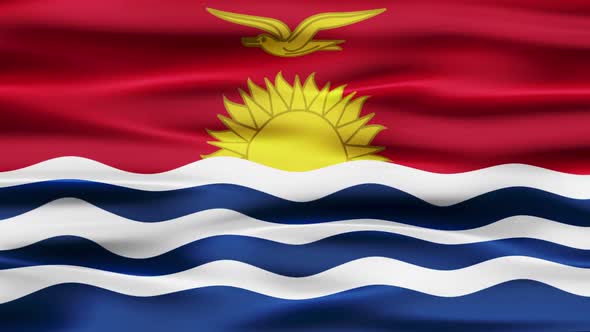 Kiribati Flag Waving