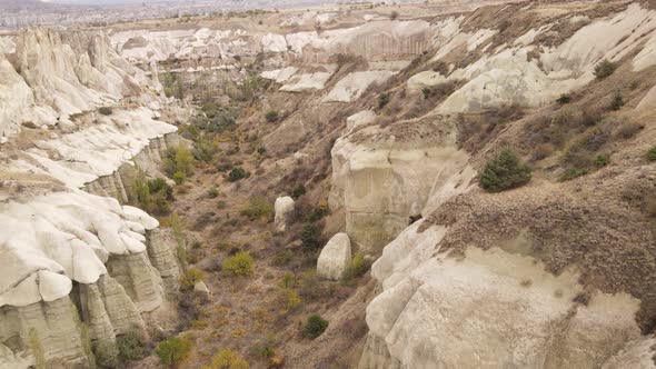 Cappadocia Landscape Aerial View. Turkey. Goreme National Park